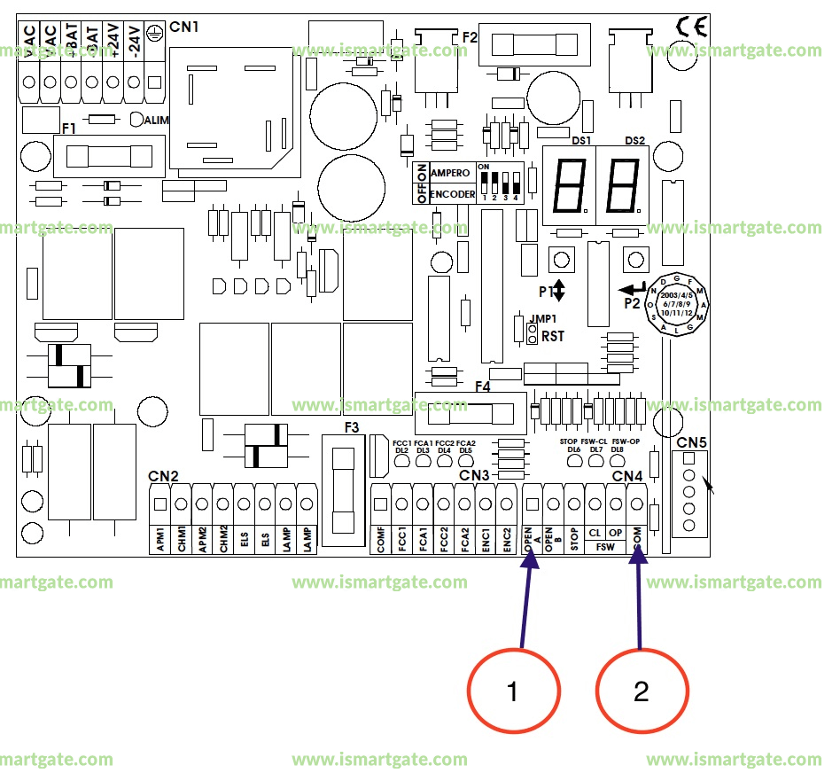 Wiring diagram for GENIUS Brain 04